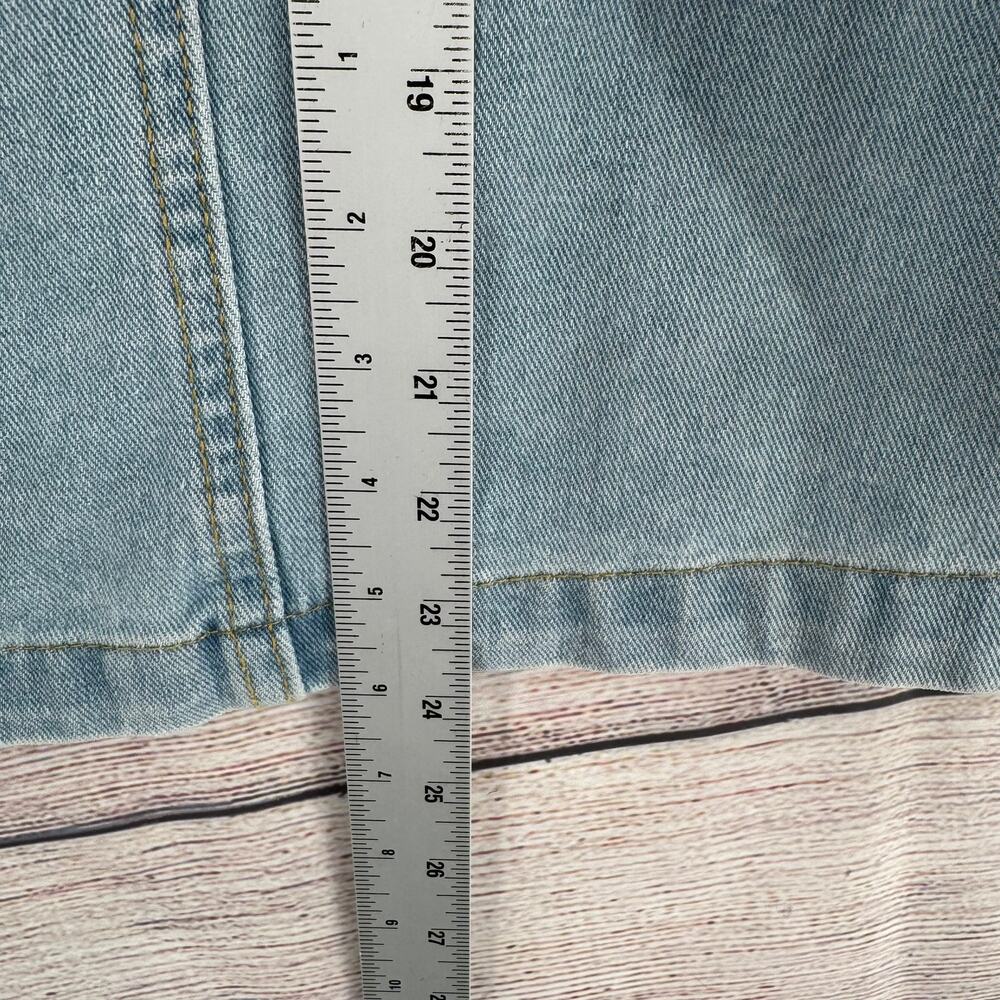 Alex Vinash New York Bow Front Denim Jacket Womens Medium Blue Light Wash - Picture 12 of 13